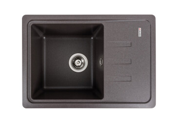 Фото Гранитная кухонная мойка Valeso 6243 Liana матовая Платинум