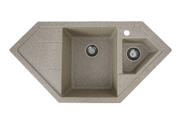 Фото Гранитная мойка для кухни Valeso 9950 Pandora матовая Платинум