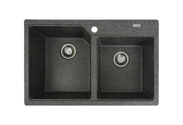 Фото Гранитная мойка для кухни Platinum 7850 Harmony матовая Платинум