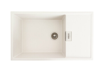 Фото Гранитная мойка для кухни Platinum 8650 Diamond матовая Платинум