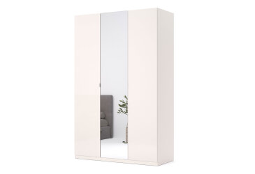 Image Шафа MiroMark Лілі / Lily 3-дверна із дзеркалом 134 см, глянець кашемір, серія Н