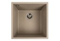 Image 4 - Гранитная кухонная мойка Valeso 4040 Ruba матовая Платинум