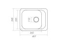Image 20 - Гранитная кухонная мойка Valeso 4050 Korrado матовая Платинум