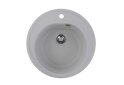 Image 5 - Гранитная кухонная мойка Valeso 510 Luna матовая Платинум