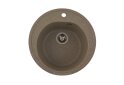 Image 14 - Гранитная кухонная мойка Valeso 510 Luna матовая Платинум