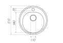 Image 24 - Гранитная кухонная мойка Valeso 510 Luna матовая Платинум