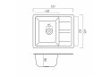 Image 20 - Гранитная кухонная мойка Valeso 5851 Aria матовый Платинум