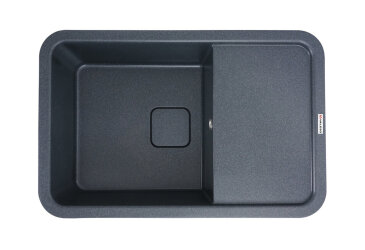 Image Гранитная кухонная мойка Valeso 7850 Cube матовая Платинум