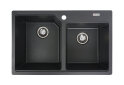 Image 1 - Гранитная кухонная мойка Valeso 7850 Harmony матовая Платинум