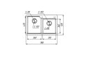 Image 20 - Гранитная кухонная мойка Valeso 7850 Harmony матовая Платинум