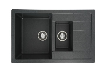 Image Гранитная кухонная мойка Valeso 7850W Toskana матовая Платинум