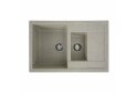 Image 6 - Гранитная кухонная мойка Valeso 7850W Toskana матовая Платинум