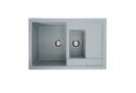 Image 12 - Гранитная кухонная мойка Valeso 7850W Toskana матовая Платинум