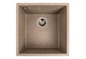 Image 12 - Гранитная мойка для кухни Platinum 4040 Ruba матовая Платинум