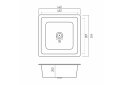 Image 16 - Гранитная мойка для кухни Platinum 4040 Ruba матовая Платинум