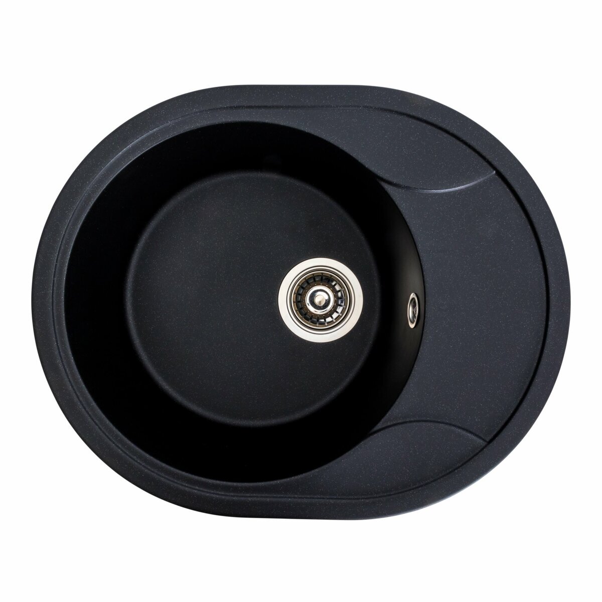 Фото 9 - Гранитная мойка для кухни Platinum 5847 Onyx матовая Платинум