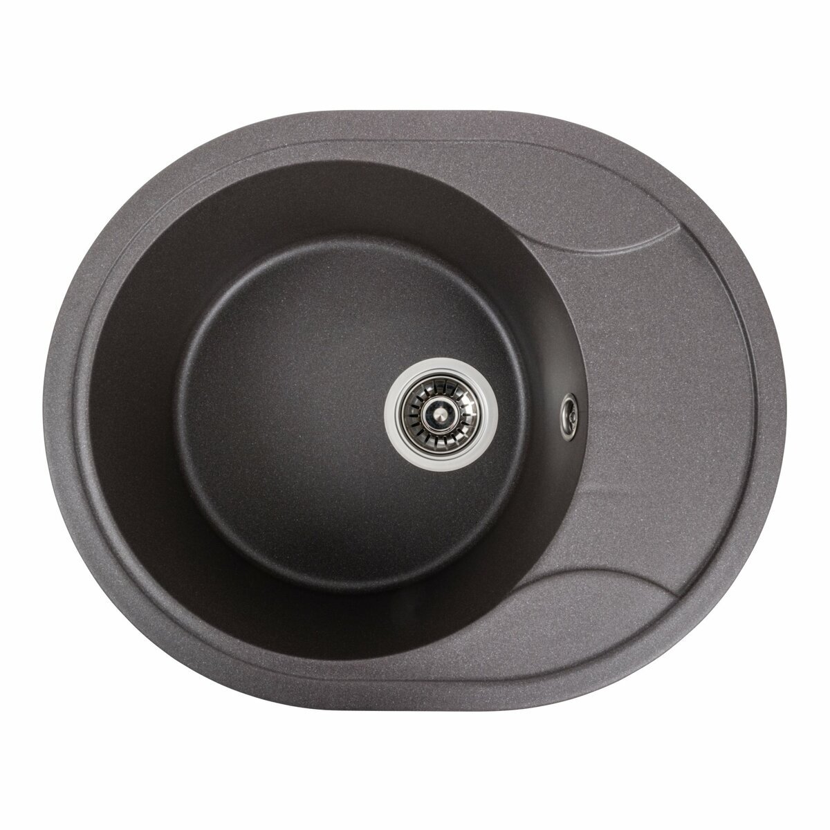 Фото 11 - Гранитная мойка для кухни Platinum 5847 Onyx матовая Платинум