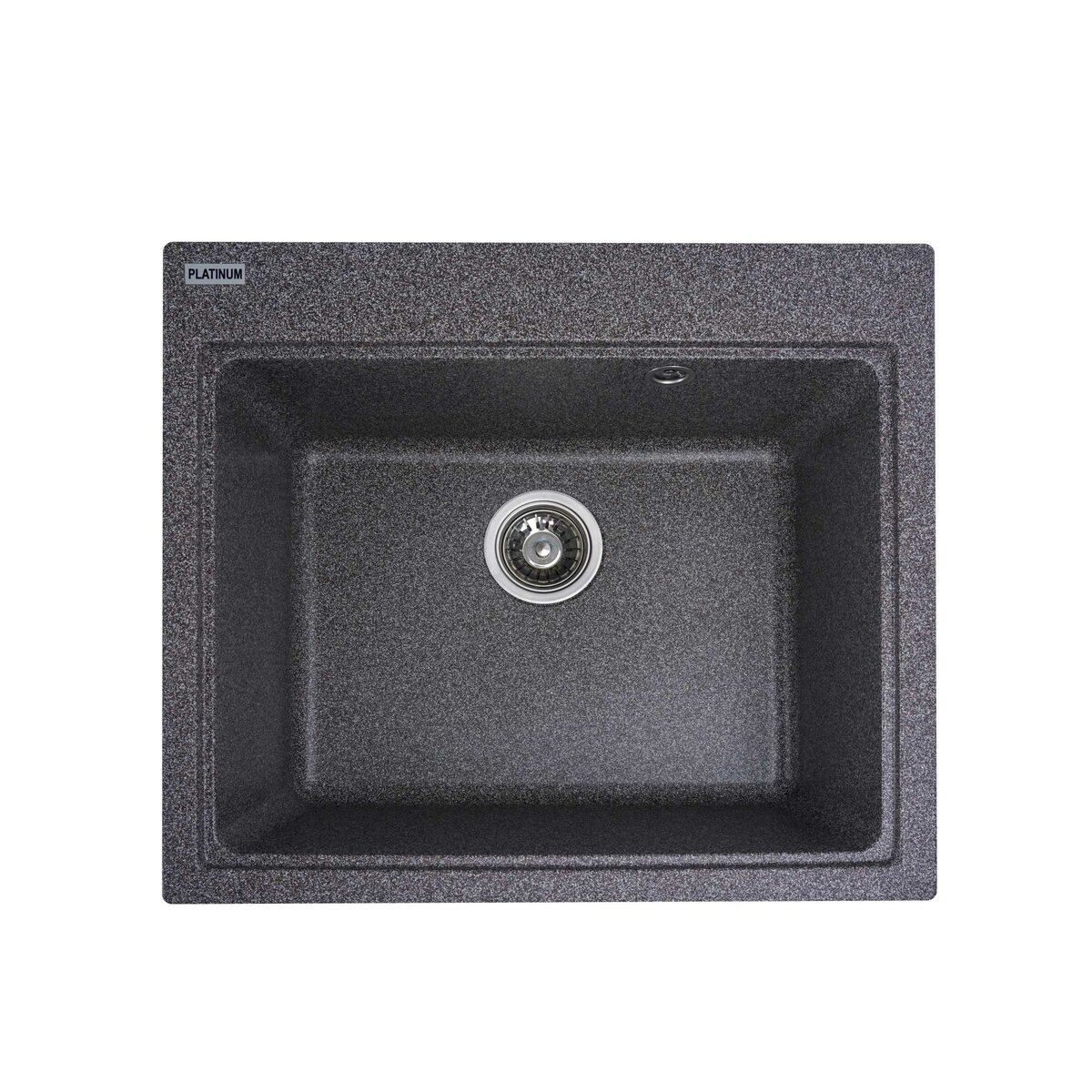Фото 5 - Гранитная мойка для кухни Platinum 5852 Vesta матовая Платинум