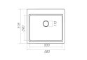Image 9 - Гранитная мойка для кухни Platinum 5852 Vesta матовая Платинум