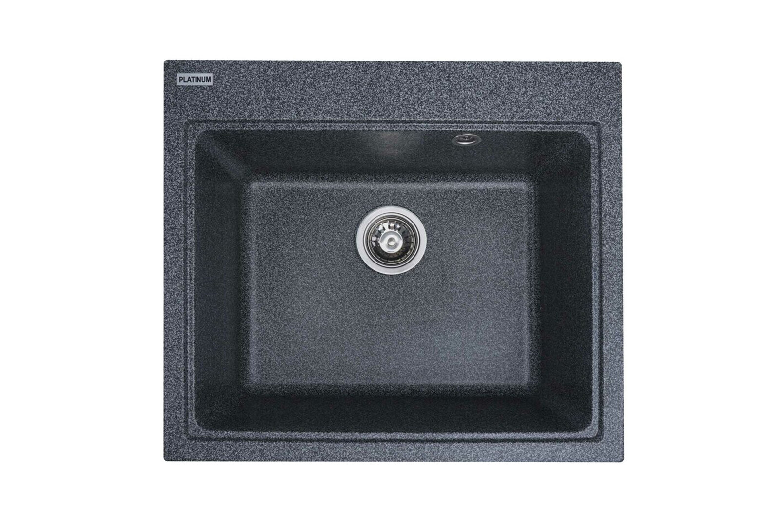 Фото 1 - Гранитная мойка для кухни Platinum 5852 Vesta матовая Платинум
