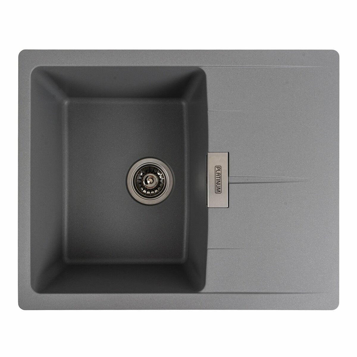Фото 6 - Гранитная мойка для кухни Platinum 6250 Zirkone матовая Платинум