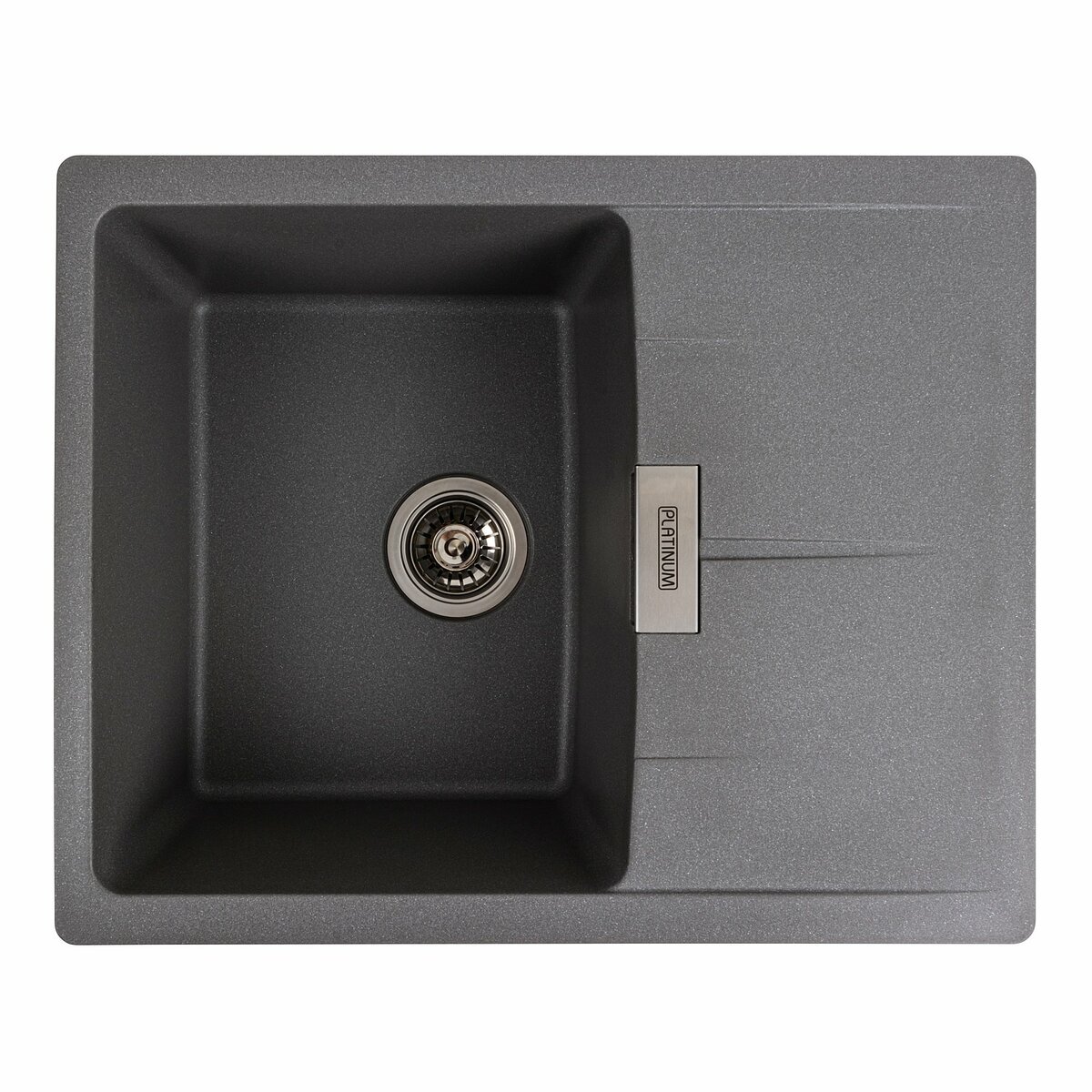 Фото 8 - Гранитная мойка для кухни Platinum 6250 Zirkone матовая Платинум
