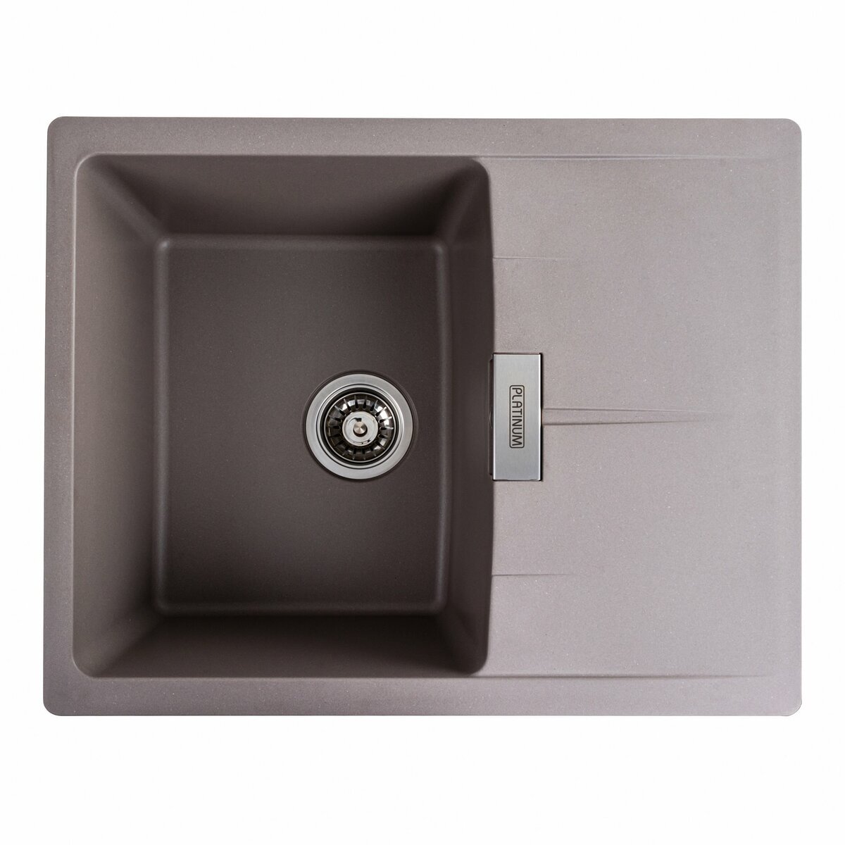 Фото 11 - Гранитная мойка для кухни Platinum 6250 Zirkone матовая Платинум