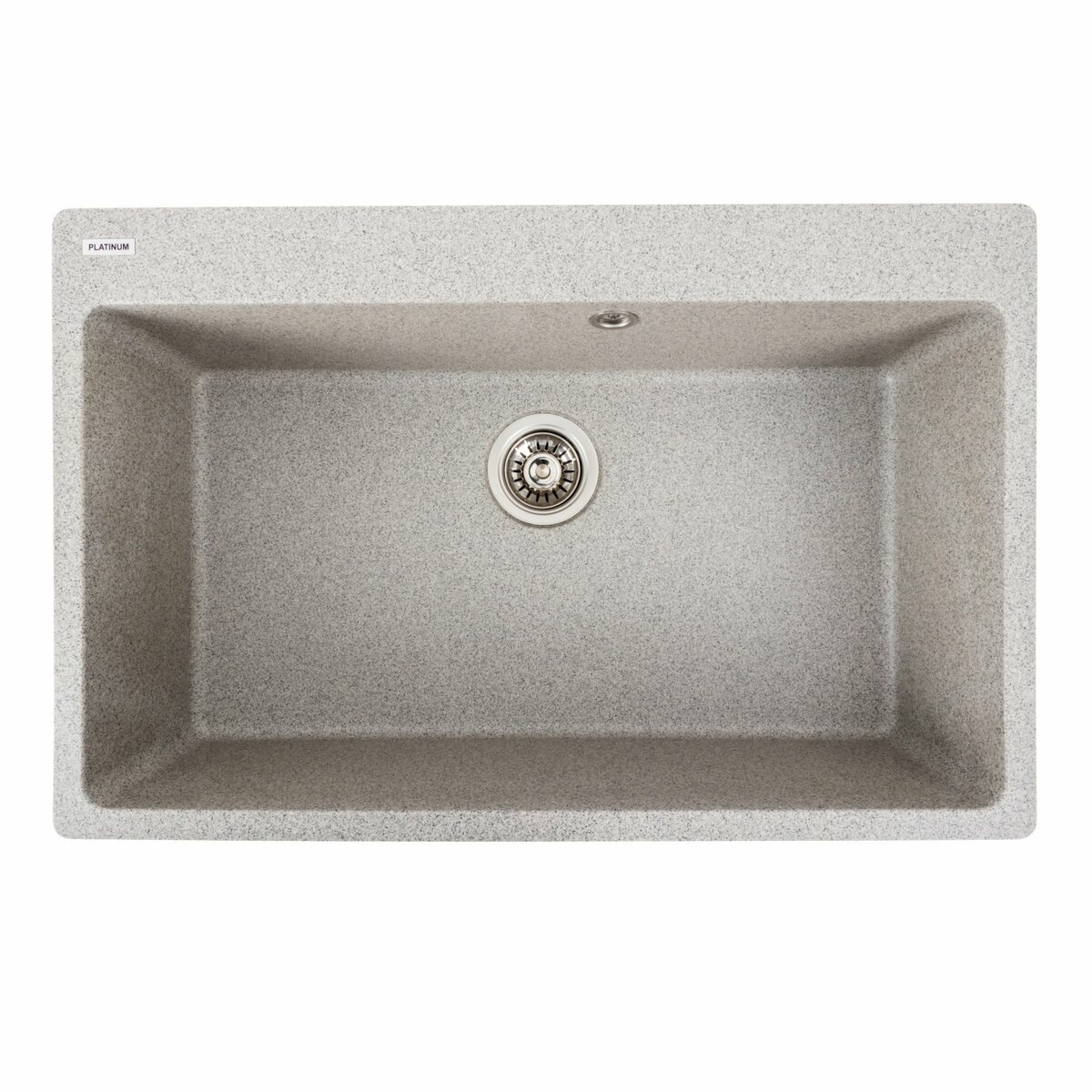 Фото 13 - Гранитная мойка для кухни Platinum 7850 Bogema матовая Платинум