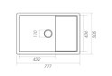 Image 13 - Гранитная мойка для кухни Platinum 7850 Cube матовая Платинум