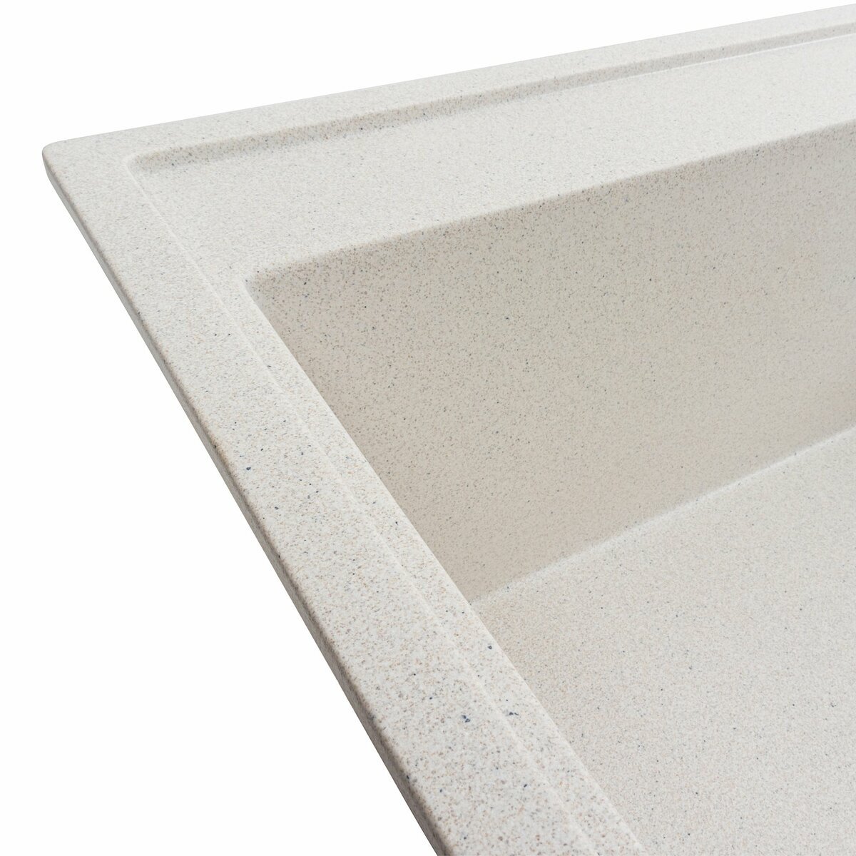 Фото 5 - Гранитная мойка для кухни Platinum 7950 Azurit матовая Платинум