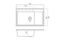 Image 14 - Гранитная мойка для кухни Platinum 7950 Azurit матовая Платинум