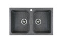 Image 1 - Гранитная мойка для кухни Platinum 7648W Twin глянцевая Платинум