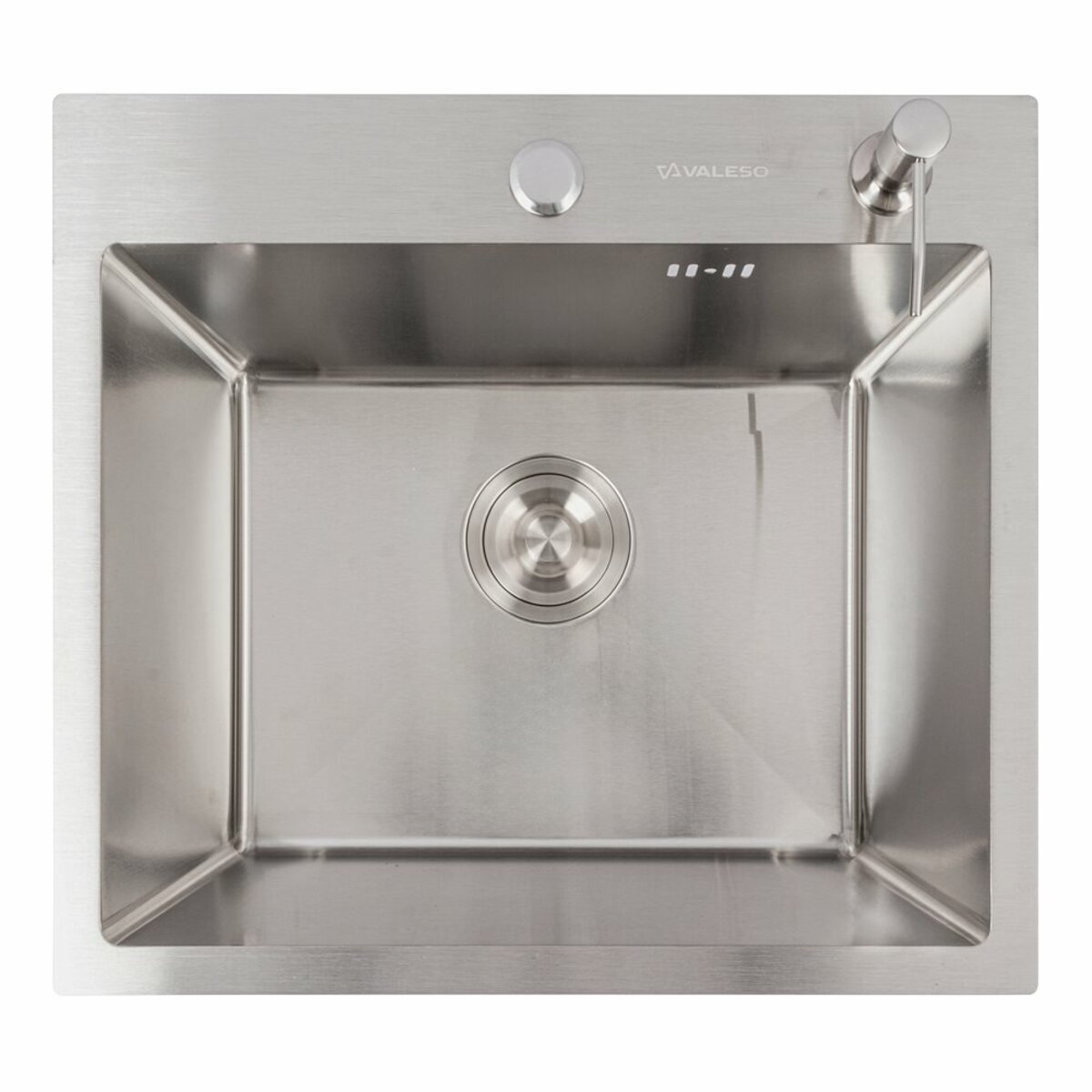 Фото 1 - Кухонна мийка 50*45 нержавійка VALESO Handmade (сифон круглий, 3,0/0,8) Platinum
