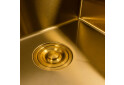 Фото 3 - Кухонна мийка 50*50 PVD Gold Valeso Handmade (сифон круглий, 3,0/0,8) Платинум