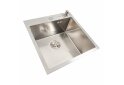 Image 3 - Кухонна мийка 50*50 нержавійка DECOR Valeso Handmade (сифон круглий, 3,0/0,8) Platinum