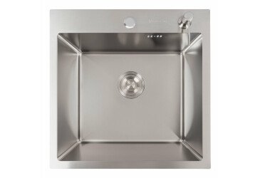 Фото Кухонна мийка 50*50 нержавійка Valeso Handmade (товщина 3,0/1,5) Платинум