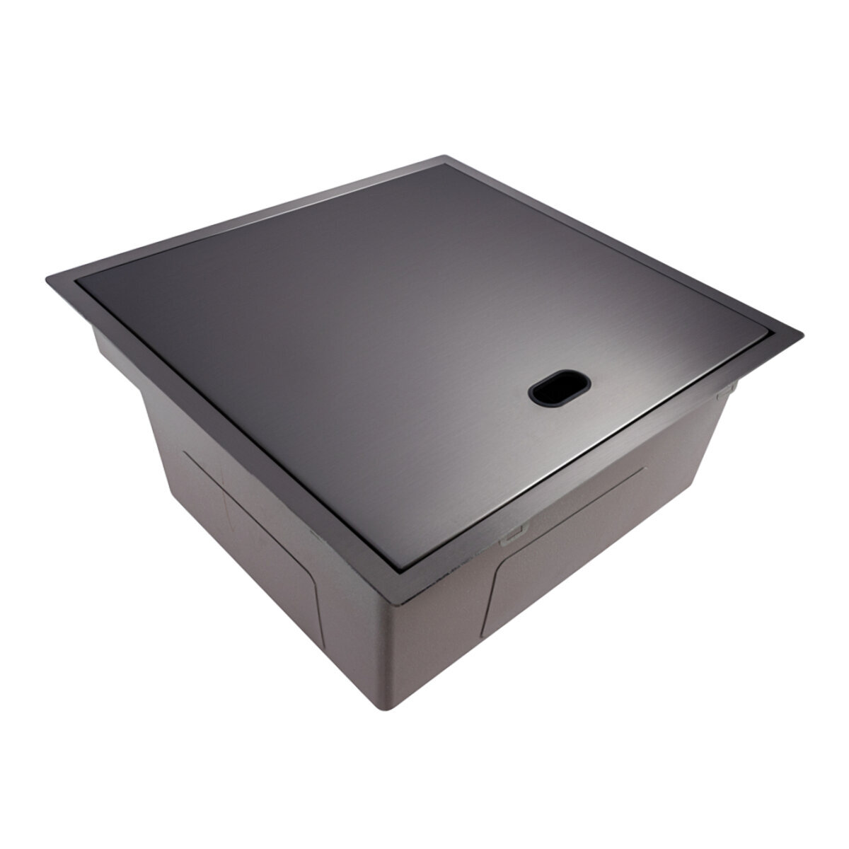 Фото 7 - Кухонна мийка CM 50*50 прихована PVD чорна VALESO Handmade (змішувач в комплекті) Платинум