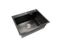 Image 4 - Кухонна мийка VALESO Handmade PVD 600х450х220 чорна (товщина 3,0/1,5 мм + дозатор в комплекті) Платинум