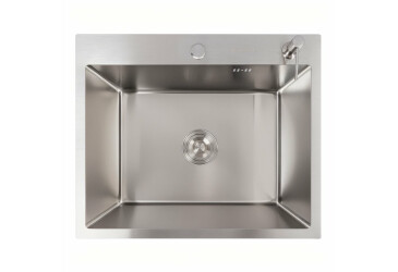 Фото Кухонна мийка нержавійка 60*50 VALESO Handmade ECN (2,0/0,5) Платинум