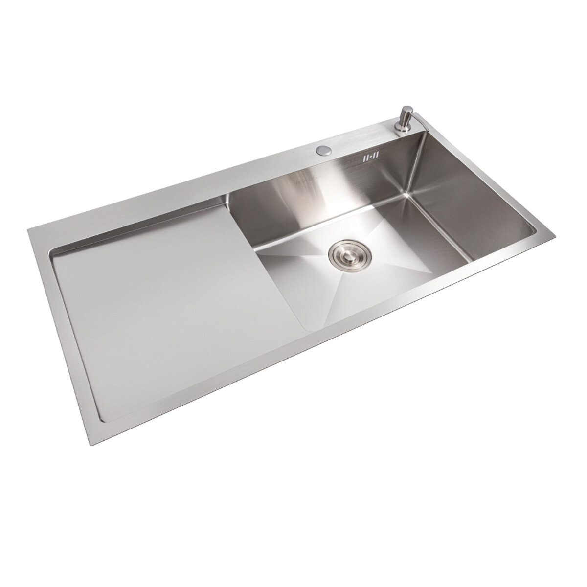 Фото 3 - Кухонна мийка нержавійка CM 100*50 R VALESO Handmade (3.0/0.8) Platinum