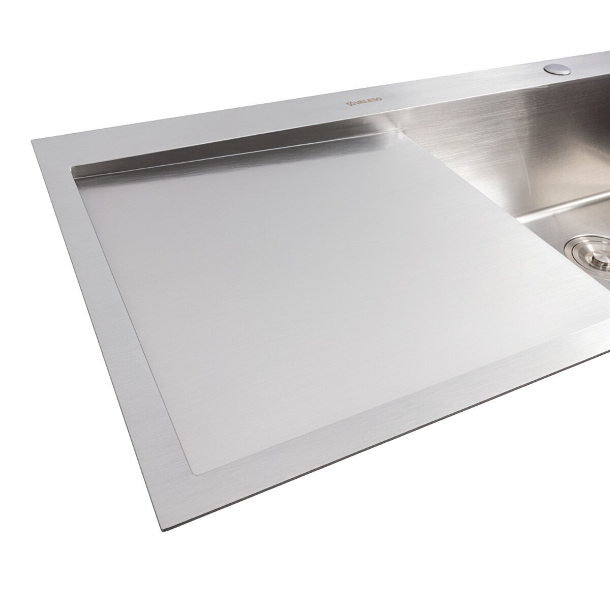 Фото 4 - Кухонна мийка нержавійка CM 100*50 R VALESO Handmade (3.0/0.8) Platinum