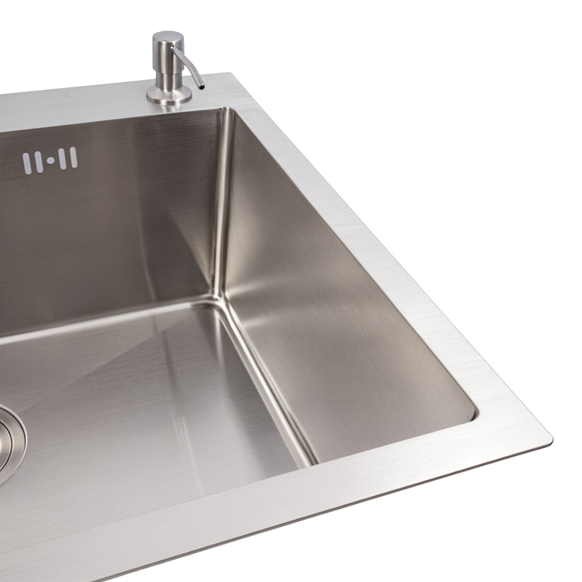 Фото 5 - Кухонна мийка нержавійка CM 100*50 R VALESO Handmade (3.0/0.8) Platinum