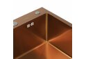 Image 4 - Кухонна мийка Platinum Handmade PVD мідь 500x500x220 (3,0/1,5 мм + дозатор в комплекті) Платинум