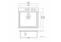 Image 9 - Кухонна мийка Platinum Handmade PVD мідь 500x500x220 (3,0/1,5 мм + дозатор в комплекті) Платинум