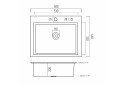 Фото 7 - Кухонна мийка Platinum Handmade 580х430х220 (товщина 3,0/1,5 мм + дозатор в комплекті) Платинум