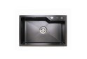 Image 1 - Кухонна мийка Platinum Handmade PVD 650х430х220 чорна (товщина 3,0/1,5 + дозатор в комплекті) Platinum