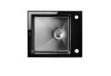 Image 1 - Кухонна мийка Platinum Handmade PVD BLACK GLASS 600х510х200 мм Платинум