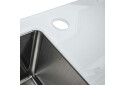 Фото 2 - Кухонна мийка Platinum Handmade WHITE GLASS 780х510х200 Платинум
