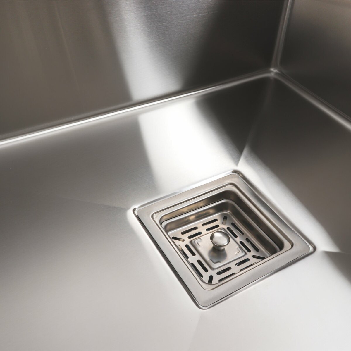 Фото 2 - Кухонна мийка 78*50С R нержавійка Platinum Handmade (поглиблена полиця, 3.0/1.0 мм) Платинум