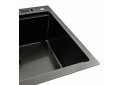 Изображение 7 - Кухонна мийка чорна PVD 60х50 з підставкою для ножів + Подарунок сифон круглий та дозатор Платинум